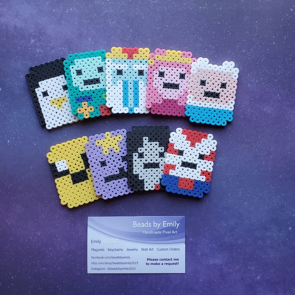 Adventure Time Handmade Magnets - Set of 9 - Picture 2 of 8